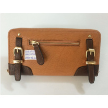 Guangzhou Brown Wallet and Purse with Belts Zipper Wallet (170)